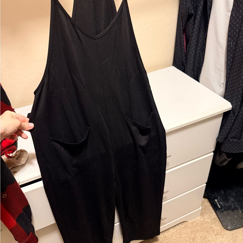 Black Sleeveless Jumpsuit